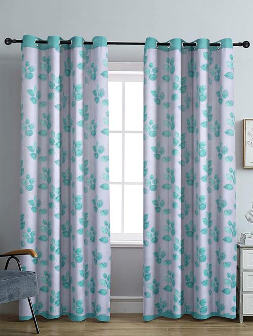 stylish and attractive printed curtains - set of 2 - 21734753 - Very Small Image - 1