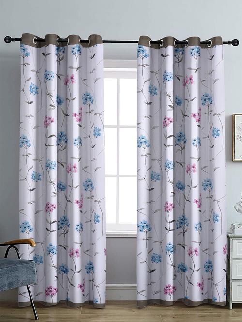 stylish and attractive printed curtains - set of 2 - 21734759 - Very Small Image - 1