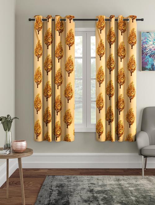 stylish and attractive printed curtains - set of 2 - 21734767 - Very Small Image - 1