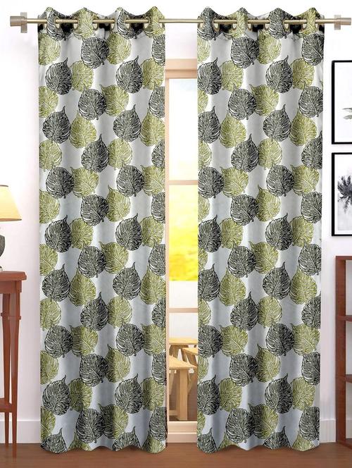 stylish and attractive printed curtains - set of 2 - 21734779 - Very Small Image - 1