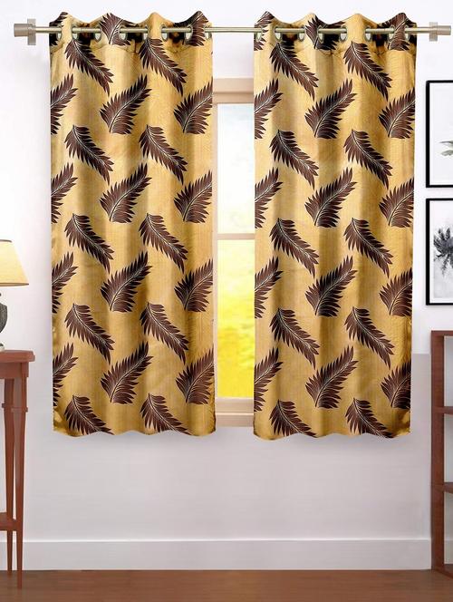 stylish and attractive printed curtains - set of 2 - 21734788 - Very Small Image - 1