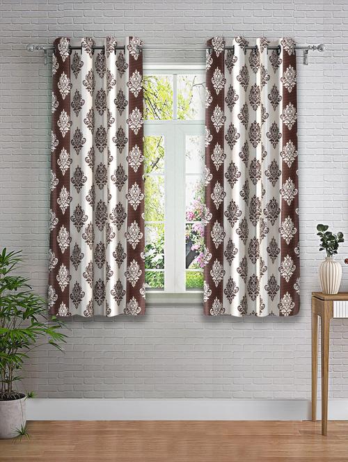 stylish and attractive printed curtains - set of 2 - 21734891 - Very Small Image - 1