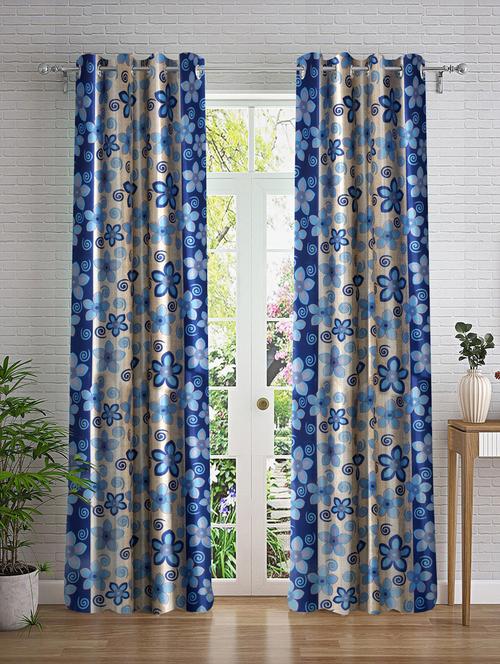 stylish and attractive printed curtains - set of 2 - 21734906 - Very Small Image - 1