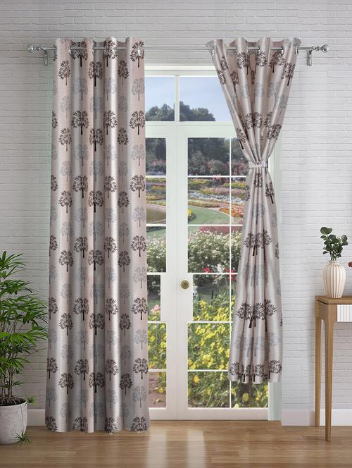 stylish and attractive printed curtains - set of 2 - 21734909 - Very Small Image - 1