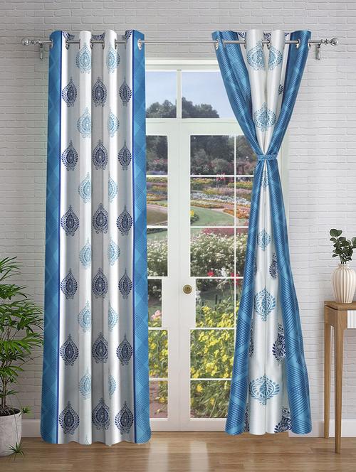 stylish and attractive printed curtains - set of 2 - 21734916 - Very Small Image - 1