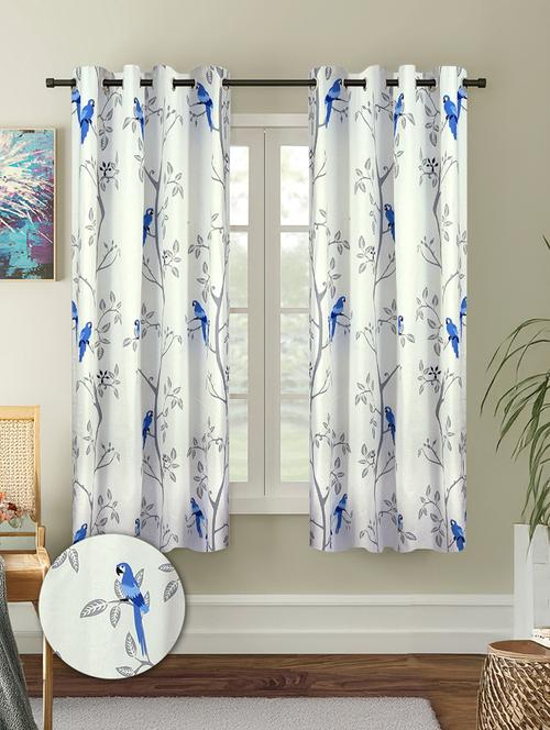 stylish and attractive printed curtains - set of 2 - 21734944 - Very Small Image - 1