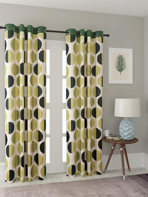stylish and attractive printed curtains - set of 2 - 21734991 - Very Small Image - 1