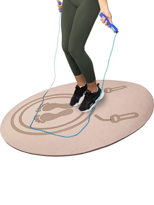 non-slip jump rope mat indoor outdoor, thick workout mat, shock absorbing jumprope , exercise mat - 21735125 - Very Small Image - 1