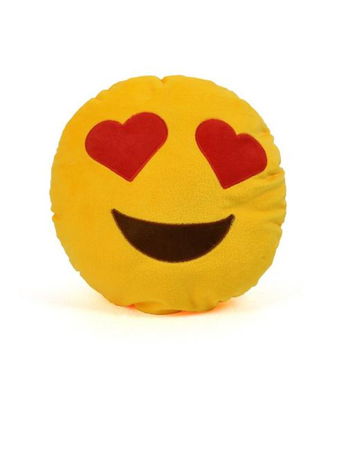 cortina smiley decorative cushion pack of 1 (yellow) - 21735178 - Very Small Image - 1