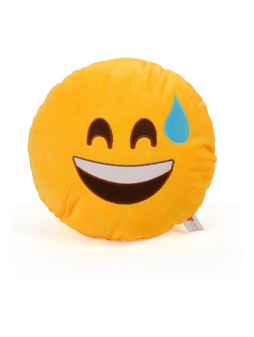 cortina smiley decorative cushion pack of 1 (yellow) - 21735186 - Very Small Image - 1