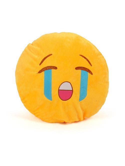 cortina smiley decorative cushion pack of 1 (yellow) - 21735195 - Very Small Image - 1