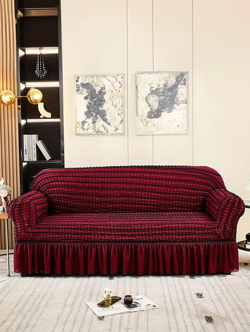 cortina striped stretchable sofa cover - 21735210 - Very Small Image - 1