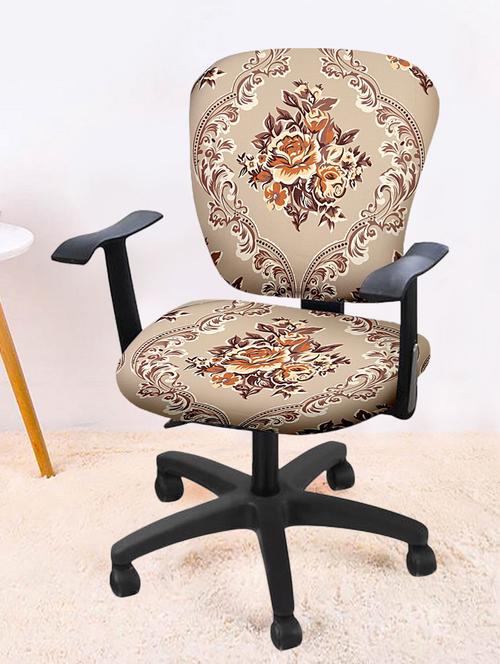 printed stretchable soft elastic office chair cover - 21735226 - Very Small Image - 1