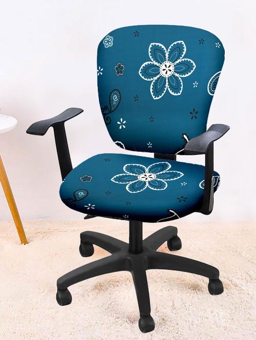 printed stretchable soft elastic office chair cover - 21735229 - Very Small Image - 1