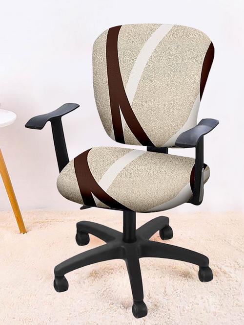 printed stretchable soft elastic office chair cover - 21735230 - Very Small Image - 1