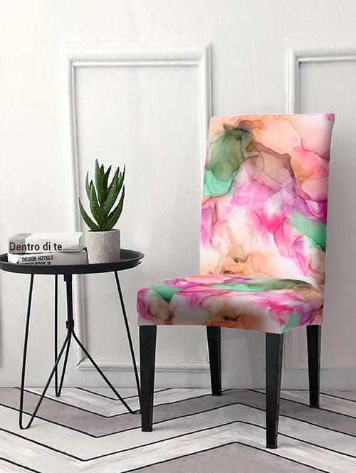 printed stretchable soft elastic dining chair cover - 21735232 - Very Small Image - 1
