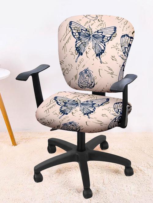 printed stretchable soft elastic office chair cover - 21735237 - Very Small Image - 1