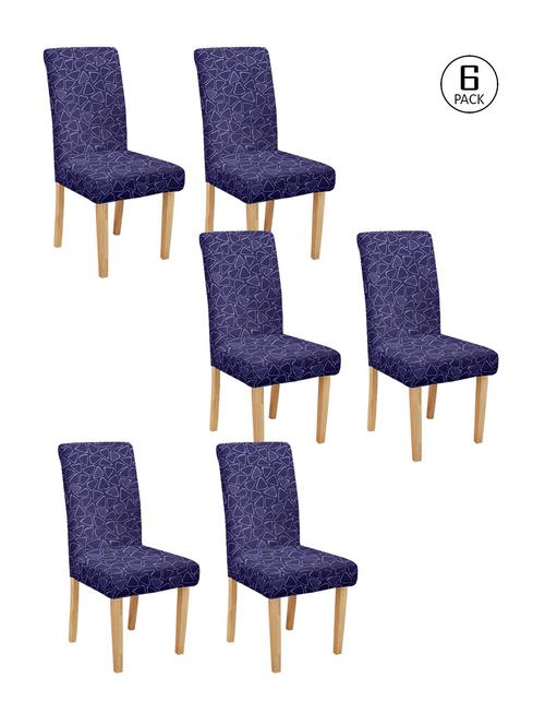 printed stretchable soft elastic dining chair covers - 21735306 - Very Small Image - 1
