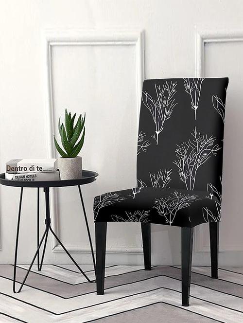 printed stretchable soft elastic dining chair cover - 21735309 - Very Small Image - 1