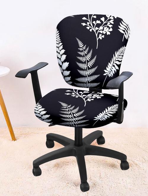 printed stretchable soft elastic office chair cover - 21735318 - Very Small Image - 1