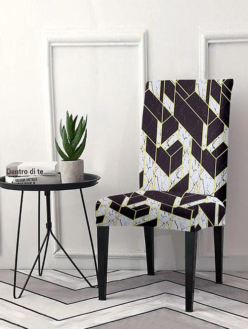 printed stretchable soft elastic dining chair covers - 21735357 - Very Small Image - 1