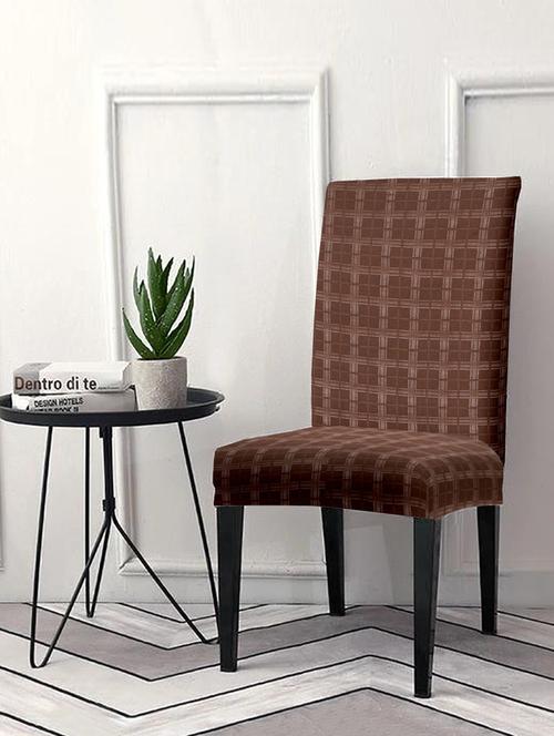 printed stretchable soft elastic dining chair cover - 21735366 - Very Small Image - 1