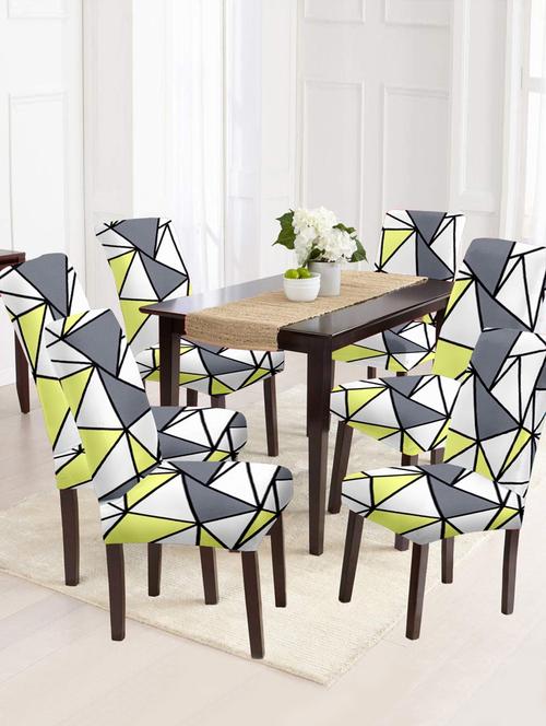 printed stretchable soft elastic dining chair covers - 21735406 - Very Small Image - 1