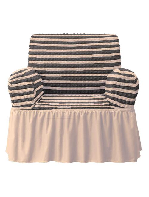 cortina striped stretchable sofa cover - 21735439 - Very Small Image - 1