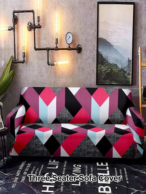 cortina printed stretchable sofa cover - 21735453 - Very Small Image - 1