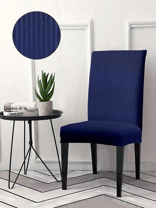 solid stretchable soft elastic dining chair cover - 21735463 - Very Small Image - 1