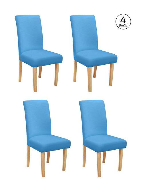 solid stretchable soft elastic dining chair covers - 21735499 - Very Small Image - 1