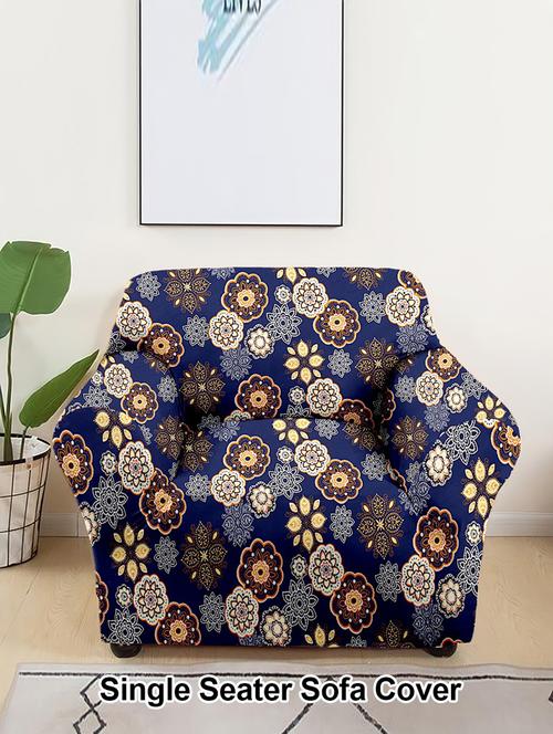 cortina printed stretchable sofa cover - 21735516 - Very Small Image - 1