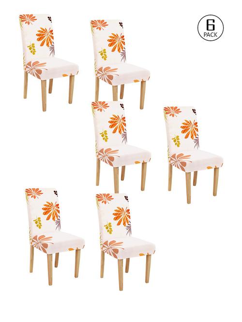 printed stretchable soft elastic dining chair covers - 21735524 - Very Small Image - 1