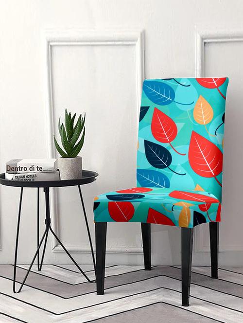 printed stretchable soft elastic dining chair cover - 21735566 - Very Small Image - 1