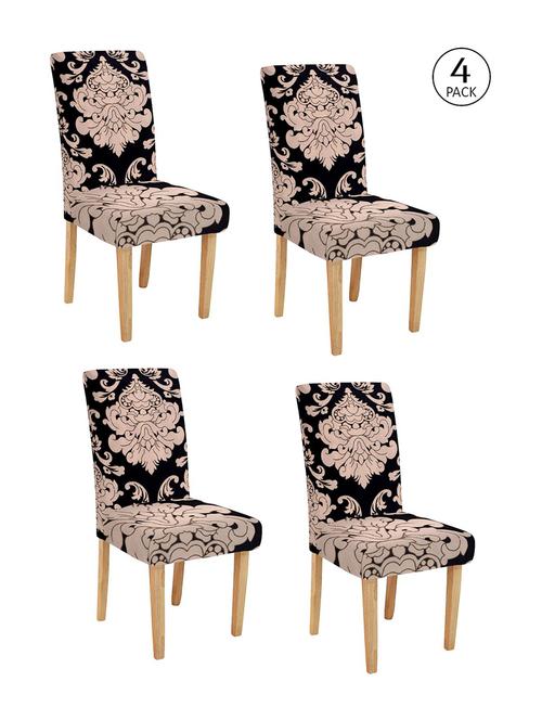 printed stretchable soft elastic dining chair cover - 21735570 - Very Small Image - 1
