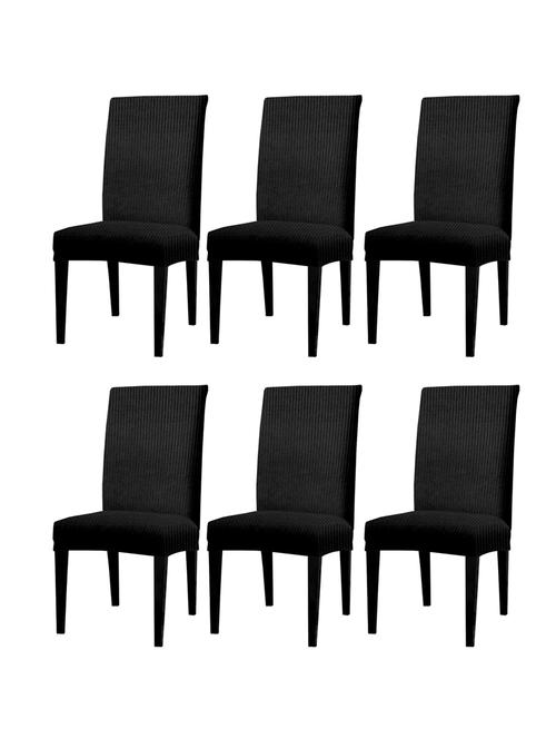 solid stretchable soft elastic dining chair cover - 21735689 - Very Small Image - 1