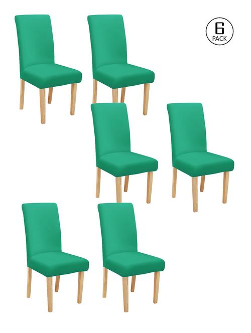 solid stretchable soft elastic dining chair covers - 21735691 - Very Small Image - 1
