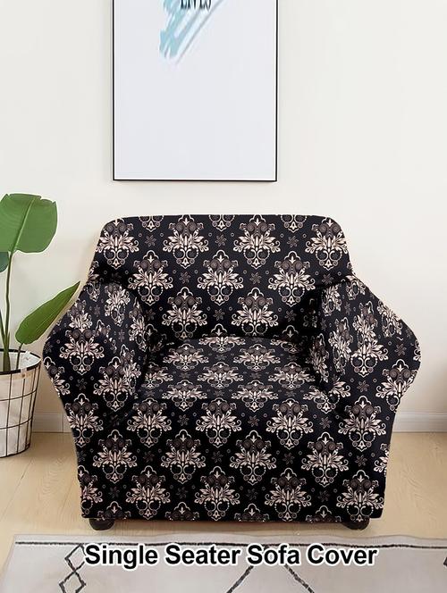 printed modern flexible1 seater sofa cover pack of 1 - 21735694 - Very Small Image - 1