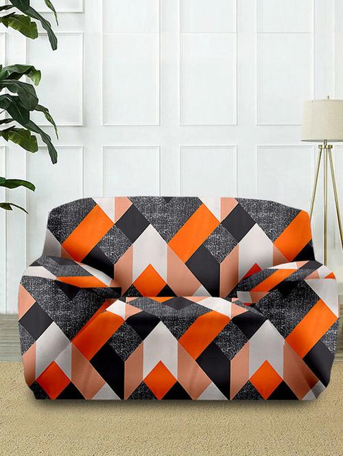 cortina printed stretchable sofa cover - 21735730 - Very Small Image - 1