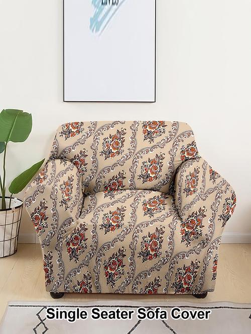 printed modern flexible1 seater sofa cover pack of 1 - 21735754 - Very Small Image - 1