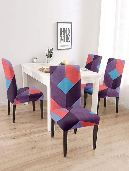 printed stretchable soft elastic chair covers - 21735761 - Very Small Image - 1