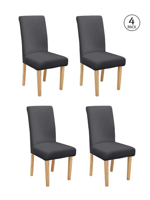 solid stretchable soft elastic dining chair cover - 21735792 - Very Small Image - 1