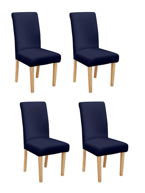 solid stretchable soft elastic dining chair covers - 21735794 - Very Small Image - 1