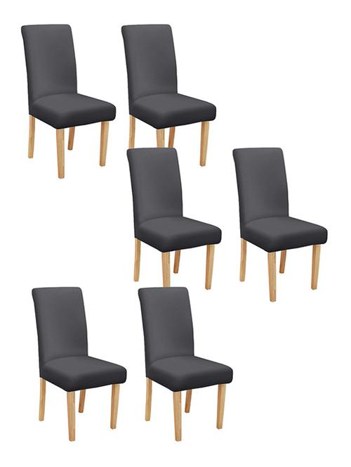 solid stretchable soft elastic dining chair covers - 21735819 - Very Small Image - 1