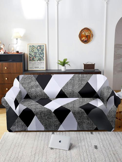 cortina printed stretchable sofa cover - 21735930 - Very Small Image - 1
