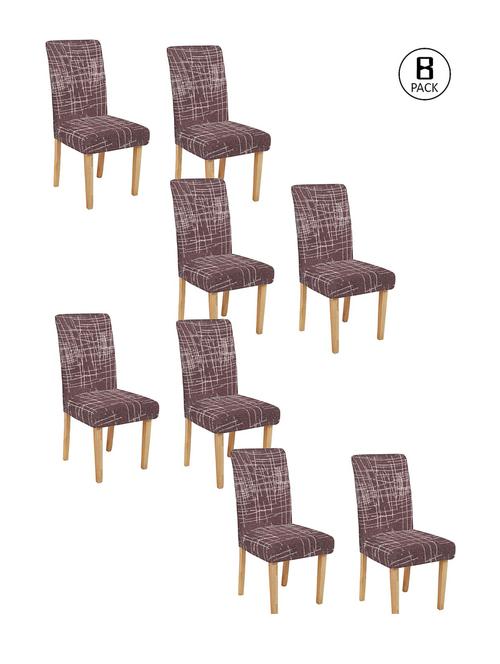 printed stretchable soft elastic dining chair covers - 21735937 - Very Small Image - 1