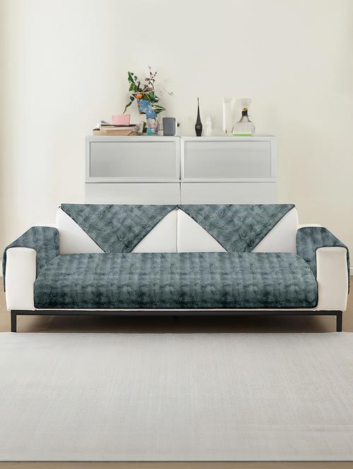 cortina color block stretchable sofa cover - 21735948 - Very Small Image - 1