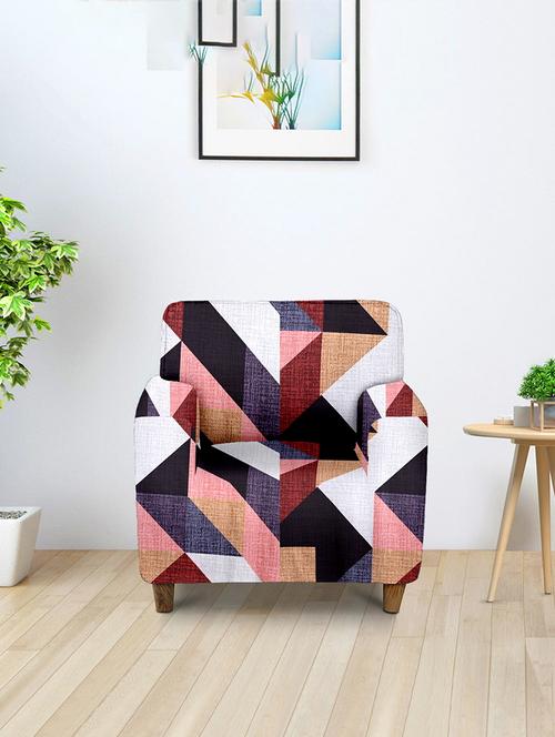 cortina color block stretchable sofa cover - 21735952 - Very Small Image - 1