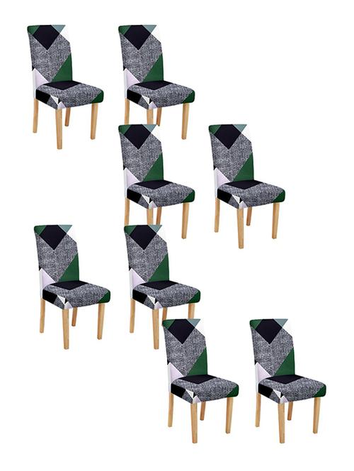 printed stretchable soft elastic dining chair cover - 21736068 - Very Small Image - 1