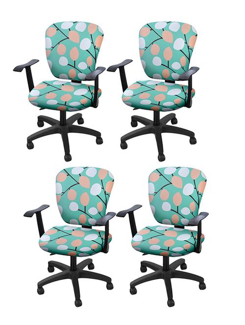 printed stretchable soft elastic office chair covers - 21736202 - Very Small Image - 1